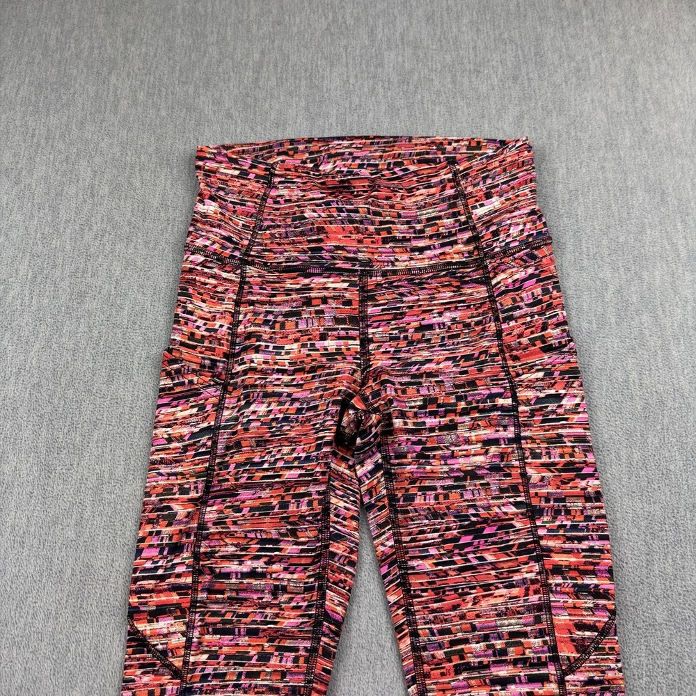 Lululemon Leggings Womens 4 Multicolor Fast Free Tight II 25" Yoga Gym Pants - Picture 2 of 12
